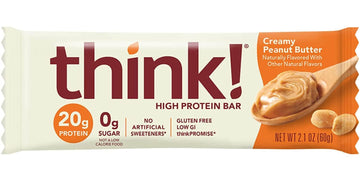 Generic Think, High Protein Snack Bars, Creamy Peanut Butter, 20 Bars, 2.1 oz (60g Each)