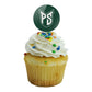 Portland State University Primary Logo Cupcake Picks Toppers Decoration Set Of 6