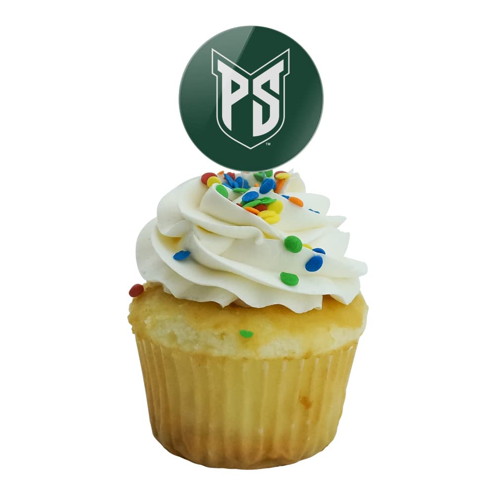 Portland State University Primary Logo Cupcake Picks Toppers Decoration Set Of 6