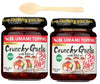 S&B Chili oil with Crunchy Garlic 3.9 oz | Pack of 2 | Plus a Wooden Spoon for Easy Mixing