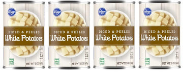 Canned Diced & Peeled White Potatoes (Pack Of 4 cans) 15 oz. Each Can.