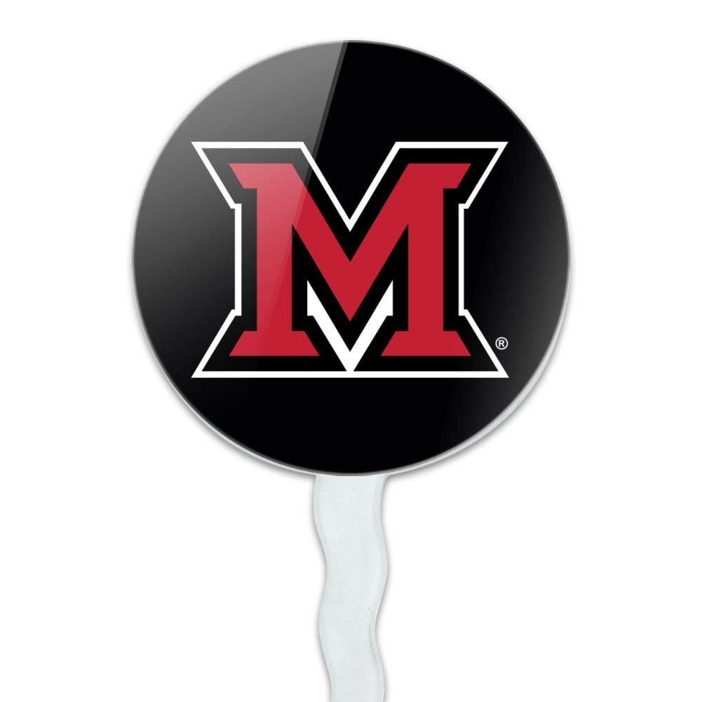 Graphics & More Miami University Redhawks Logo Cupcake Picks Toppers Decoration Set Of 6