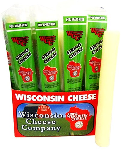 Wisconsin Cheese Company String Cheese Sticks, 100% Wisconsin, 1 oz. (24 Pack), Low Carb, Keto-Friendly Snack