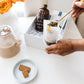 The Chai Box Chai + Biscuits Gift Set - Chai Concentrate, 2 Loose Leaf Teas, Chocolate spirit-inspired flavor Biscuits, Gift Box