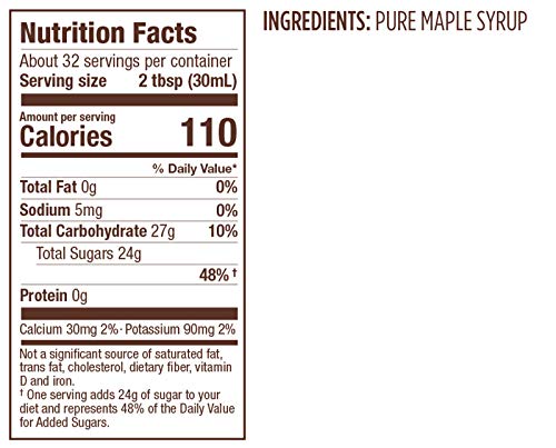 Butternut Mountain Farm Pure Vermont Maple Syrup, Grade A, Dark Color, Robust Taste, All Natural, Easy Pour, 32 Fl Oz, 1 Qt (Pre