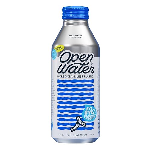 Open Water Still Bottled Water With Electrolytes In 16-Oz Aluminum Bottles (3 Cases, 36 Bottles - Still) | Bpa-Free And Eco Frie