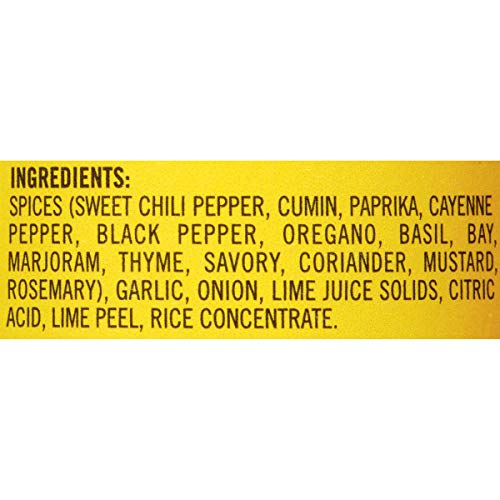 Dash Salt-Free Seasoning Blend, Fiesta Lime, 2.4 Ounce (Pack Of 12)
