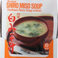 Kikkoman Instant Soup 6 Variety Pack - Miso-tofu , Tofu- Spinach Soup, Shiro Miso , Aka Miso , Osuimino Japanese Clear, Wakame
