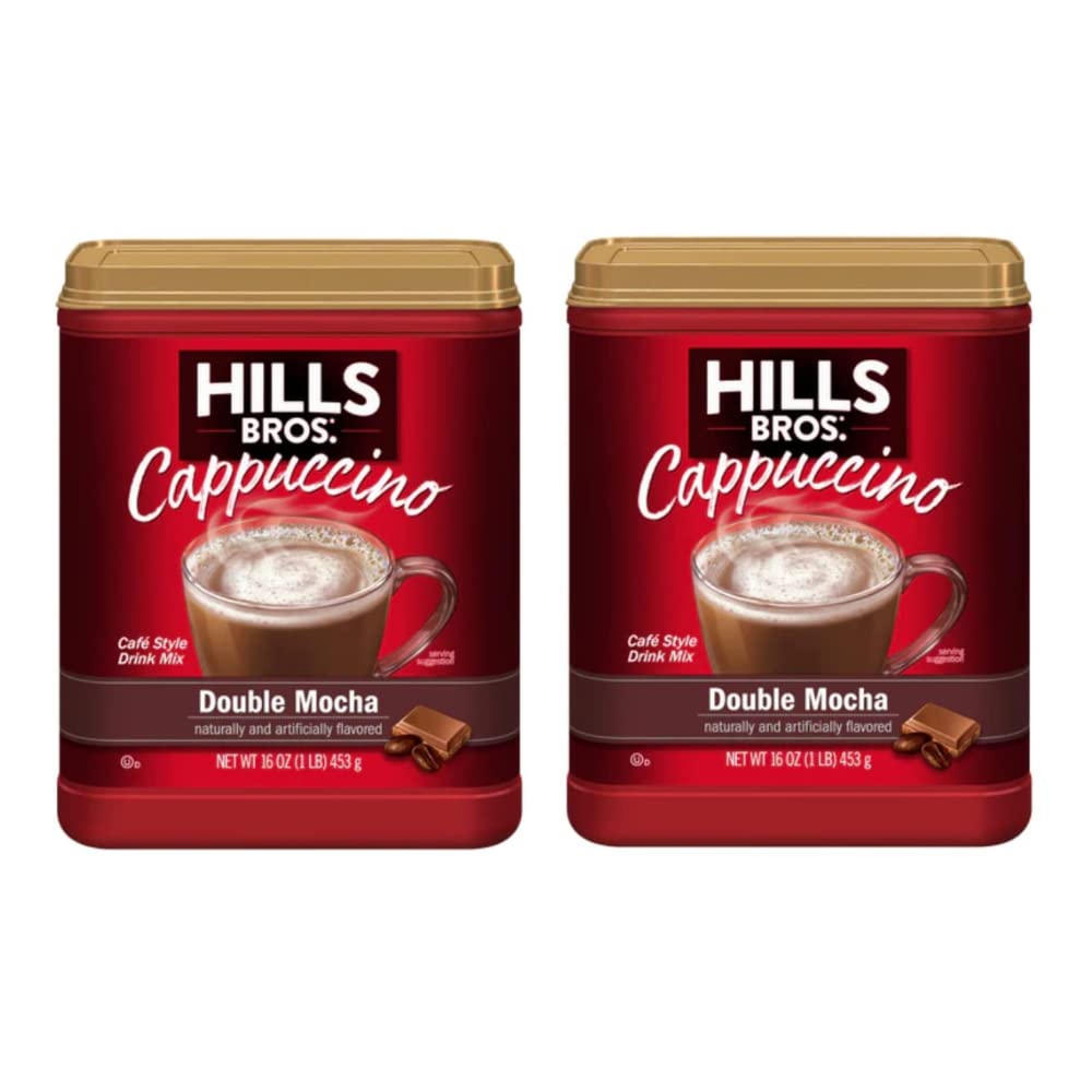 Hills Bros. Double Mocha Coffee, 16 Ounce (Pack of 2)