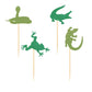 36 Pcs Baby Party Cupcake Toppers Snake Gecko Frog Crocodile Theme Party Cake Insert Mgpferd