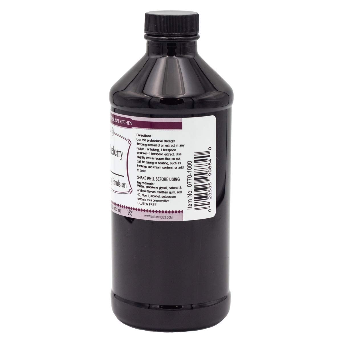 LorAnn Oils Blueberry Bakery Emulsion, Gluten-Free, 16 Fl Oz, Model 0770-1000