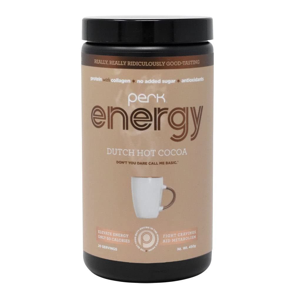 FlavorActive Labs Energy Original Dutch Hot Cocoa - 20 Servings, 1.8 Ounce Pack