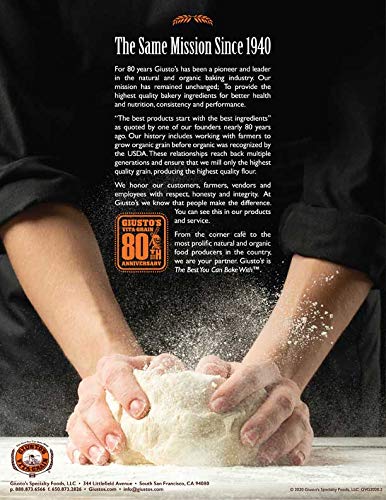 Giusto'S Vita-Grain High Performer High Protein Unbleached Bread Flour, 25Lb Bag