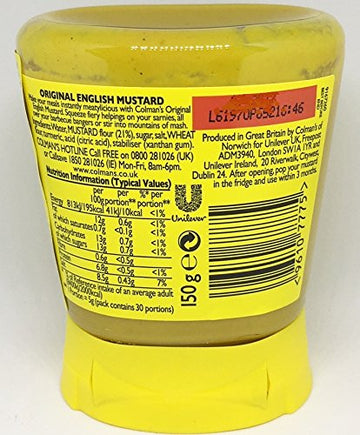 Colman'S Original English Squeezy Mustard Imported From The Uk England The Best Of British Mustard