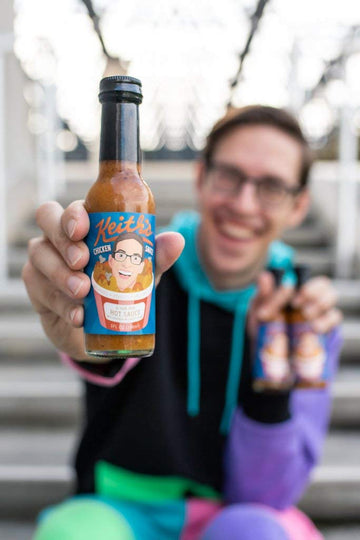 Heatonist Keiths Chicken Sauce, Hot Sauce with Serrano Peppers & Vermont Maple Syrup, 5 fl oz Bottle