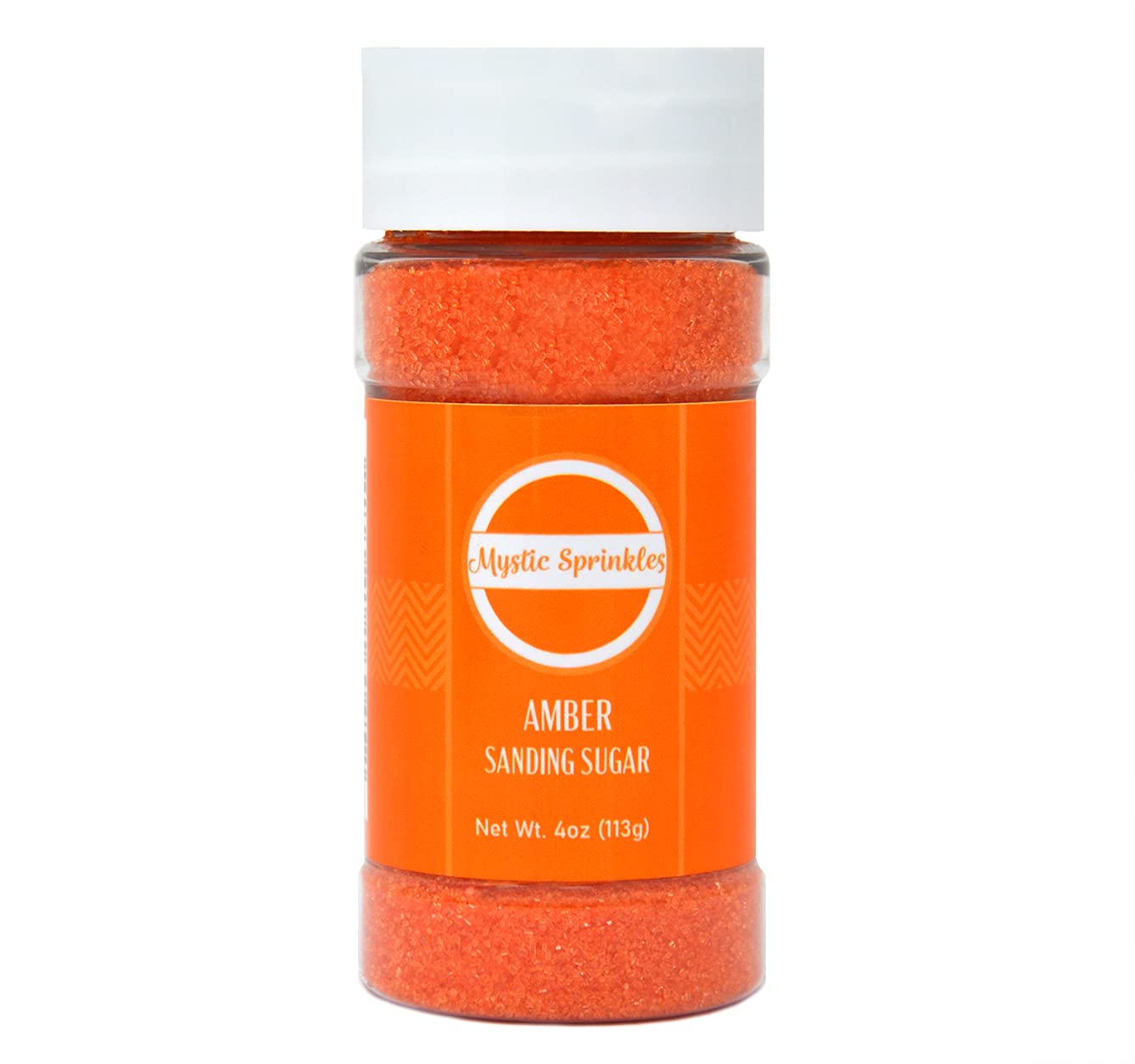 Mystic Sprinkles Sanding Sugar 4Oz Bottles (Amber - Orange Sanding Sugar 4Oz)