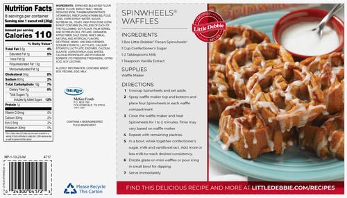 Little Debbie Pecan Spinwheels (8 sweet rolls in 1 box)