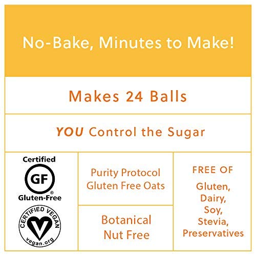 No-Bake Energy Bite Mix ~ Makes 24 Delicious Energy Balls, Bites, Cookies. ''Oat Chocolate Chip'' Is Gluten Free, Vegan, Soy Fre
