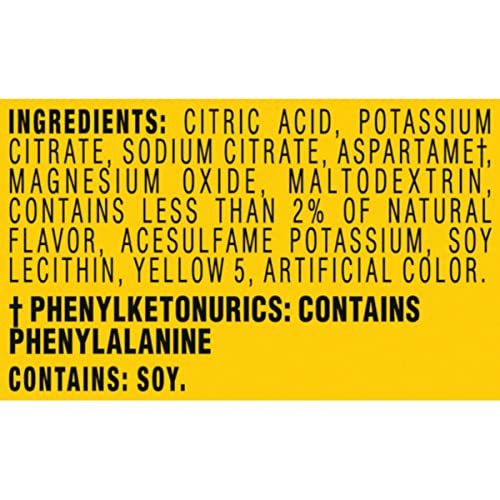 Crystal Light Sugar-Free Lemonade Naturally Flavored Powdered Drink Mix 72 Count Pitcher Packets, 6 Count (Pack of 12)