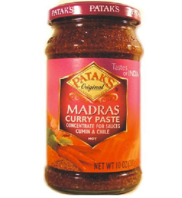 Patak Madras curry Paste 10-Ounce Bottle (Pack of 4)