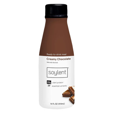 Soylent Creamy Chocolate Plant Protein Meal Replacement Shake, 14 Ounce