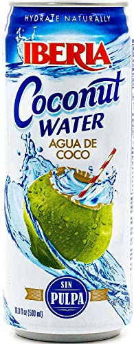Iberia Coconut Water, No Pulp, 16.91 Fl Oz (Pack Of 24)
