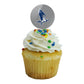 Broward College Secondary Logo Cupcake Picks Toppers Decoration Set Of 6