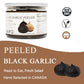 orgnisulmte Peeled Black Garlic Cloves, Fermented 90 Days, Non-GMO, 7.05 Oz