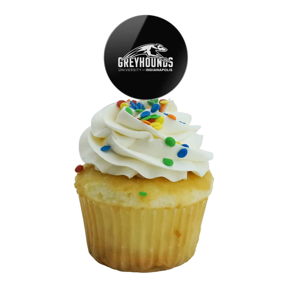 University Of Indianapolis Secondary Logo Cupcake Picks Toppers Decoration Set Of 6