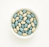 SweetGlob Jordan Almonds Party Colors Hard Candy (2 Pound, Baby Blue & White (Baby Boy))