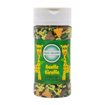 Mystic Sprinkles Sprinkle Mixes (Gentle Giraffe Sprinkle Mix 3.5Oz)