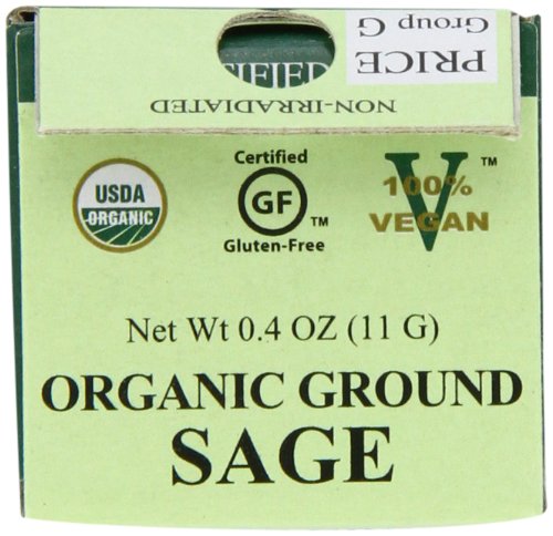 Spicely Organic Sage Ground, 0.4 Ounce (Pack Of 6)