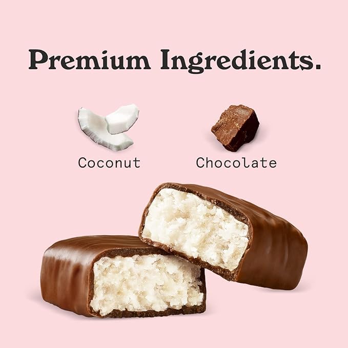 NICK S Keto Chocolate Candy Bars - Coconut and Peanuts n  Fudge, Variety Pack, No Added Sugar, Low Carb, 180 Calories, Gluten-