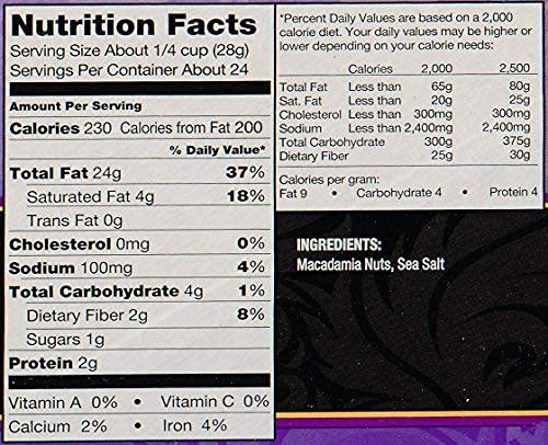 Kirkland Dry Roasted Macadamia Nuts With Sea Salt 680G (1.5 Lb)