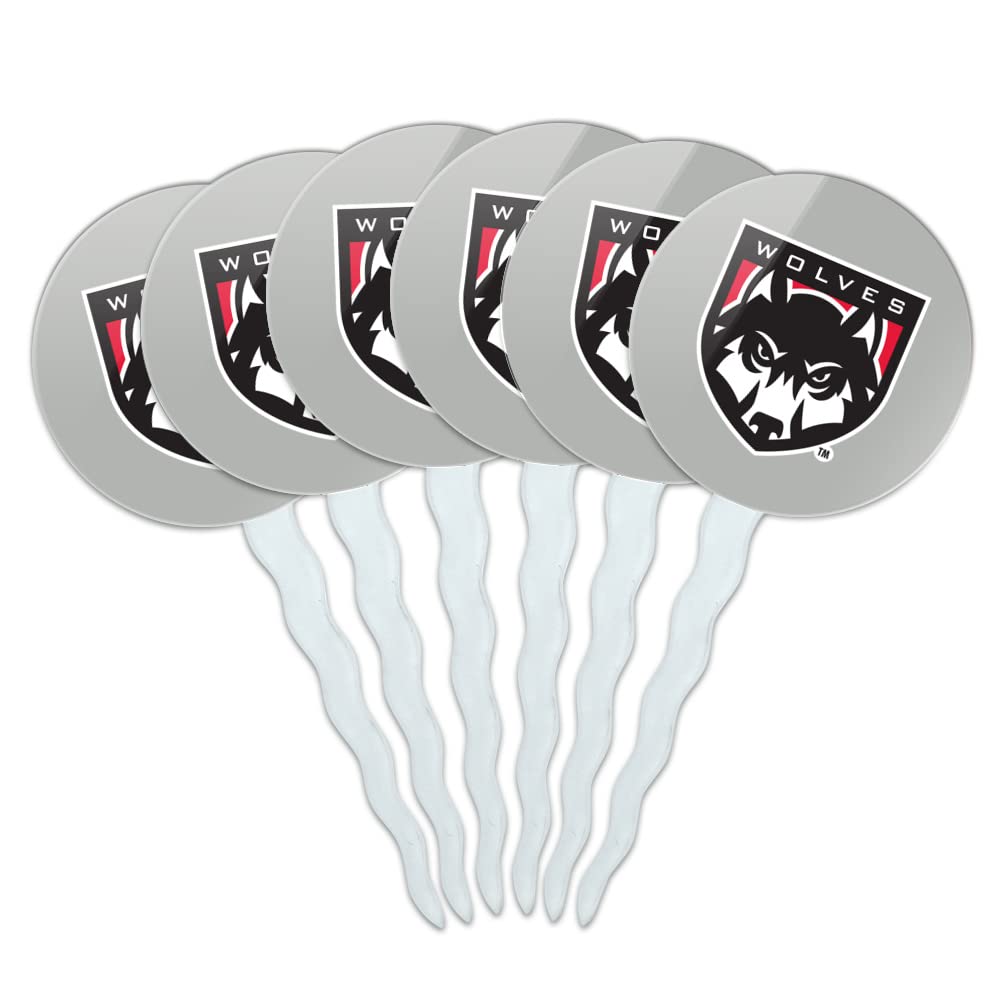 Western Oregon University Secondary Logo Cupcake Picks Toppers Decoration Set of 6