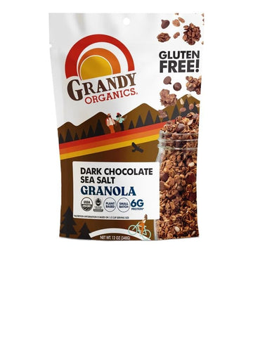 Grandy Organics Organic Dark Chocolate Sea Salt Granola, 12 OZ