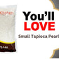 Sago Tapioca Pearls From Cassava | Best For Bubble Boba Milk Tea, Non-Gmo Certified, Gluten-Free, Desserts Sago Ball, Soup, Or S
