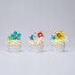 Edible Flowers Edible Leaves &White Edible Butterflies Wafer Paper Cake Cupcake Toppers For Decorating Rice Paper Flower Food De