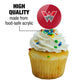 GRAPHICS & MORE Cupcake Picks Set of 6, Acrylic, Western Colorado University Design, Model CUPT.CIR.ACR.6PK.CLCWS500