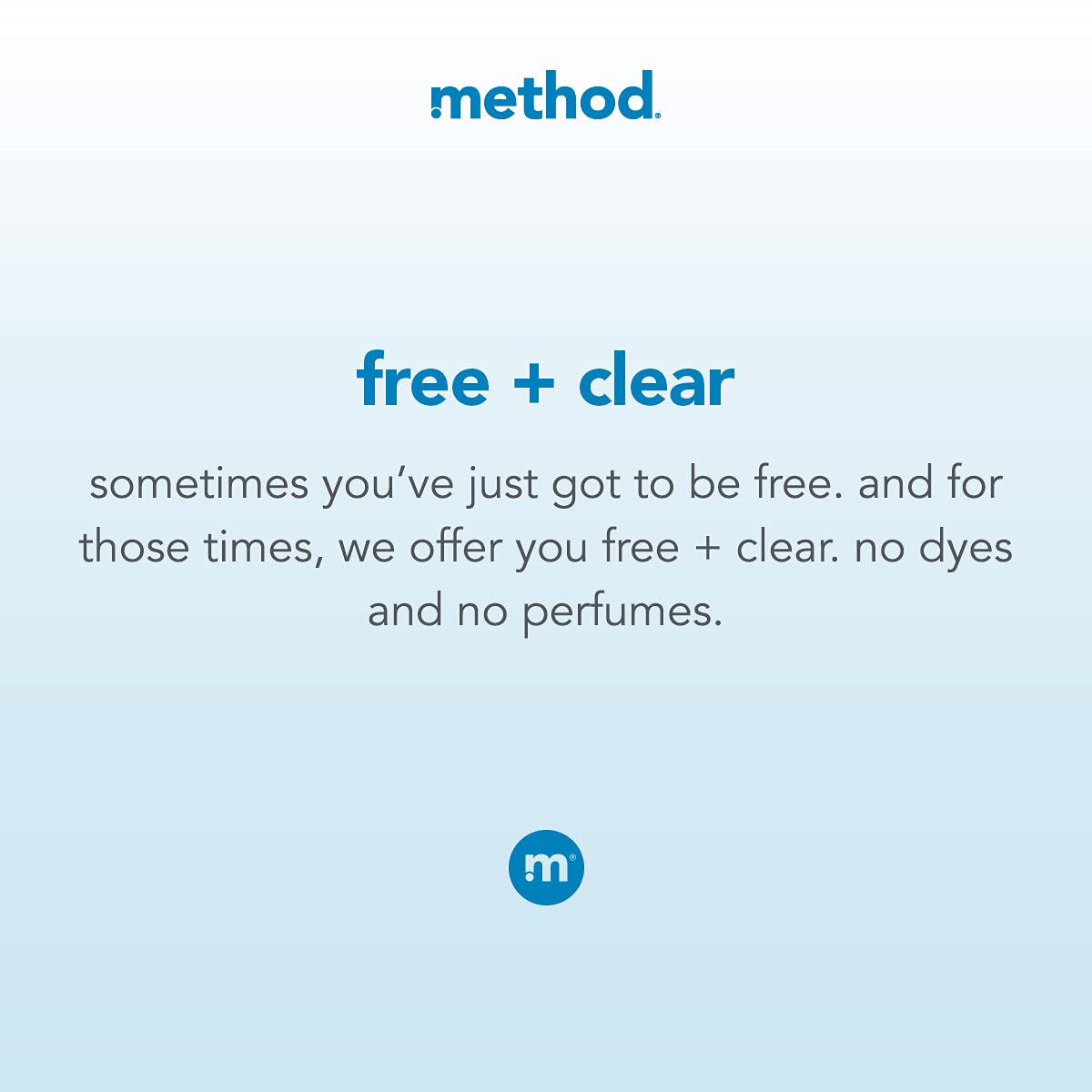 Method 01491 4X Concentrated Laundry Detergent Free & Clear 53.5 Oz Bottle 4/Carton