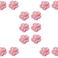 OCREME Royal Icing Sugar Flower Set of 14, 1 Inch, Pink - Cake Decorating, Cupcake Toppers for Birthdays, Weddings, Baby Showers