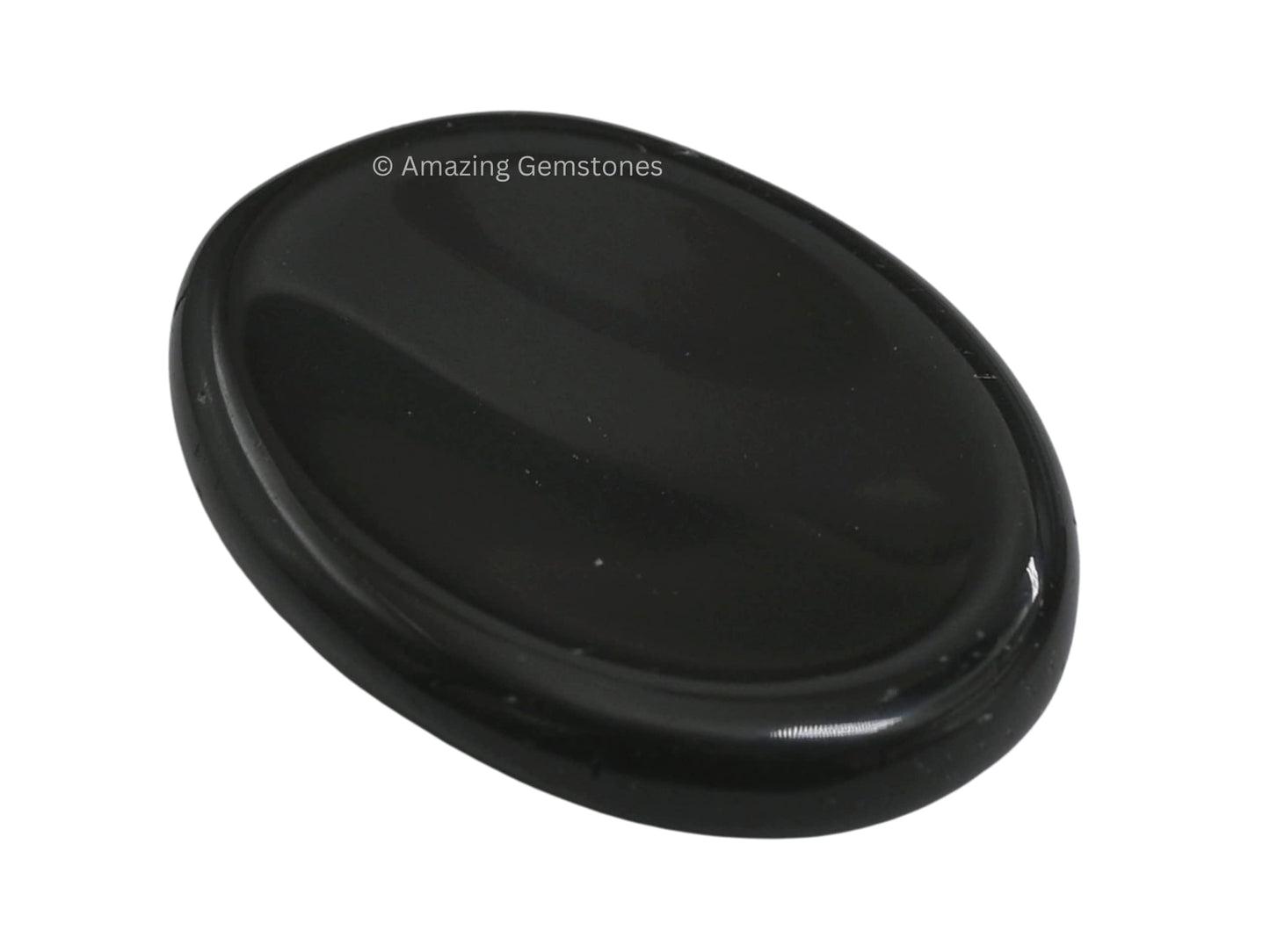 Black Obsidian Crystal Worry Stones For Anxiety - Thumb Worry Stone For Stress Meditation, Anxiety Relief Items Healing Stones A