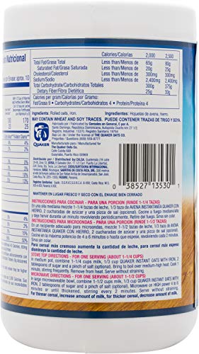 Quaker Avena With Iron 11.6 Oz Instant Oats With Iron Cereal Mix
