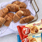 7Days Soft Croissant Variety Pack (24 Count), 12 Chocolate, 12 Vanilla, Breakfast Pastry, Individually Wrapped On The Go Snack (Pack Of 24)