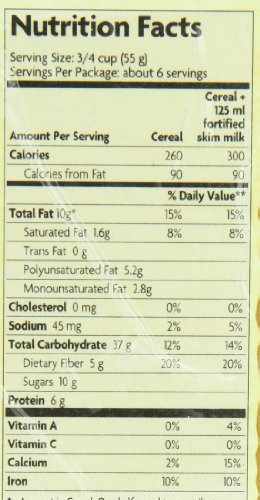 Natures Path Organic Granola Cereal, Pumpkin Seed + Flax, 11.5 Ounce Box (Pack Of 6)