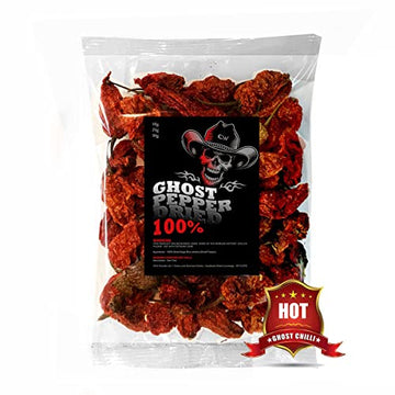 Pure Pik Bhut Jolokia Chilli Whole 50 Grams | Ghost Pepper | Naga Chilli | King Chilli |Raja Mirchi | Oven Dried | Organically G