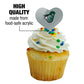 GRAPHICS & MORE Cupcake Picks Set of 6 - Acrylic Heart Decoration - Castleton University