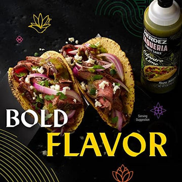 HERDEZ Taqueria Street Sauce Cilantro Lime, 9 oz Squeeze Bottle - Authentic Mexican Taco Sauce