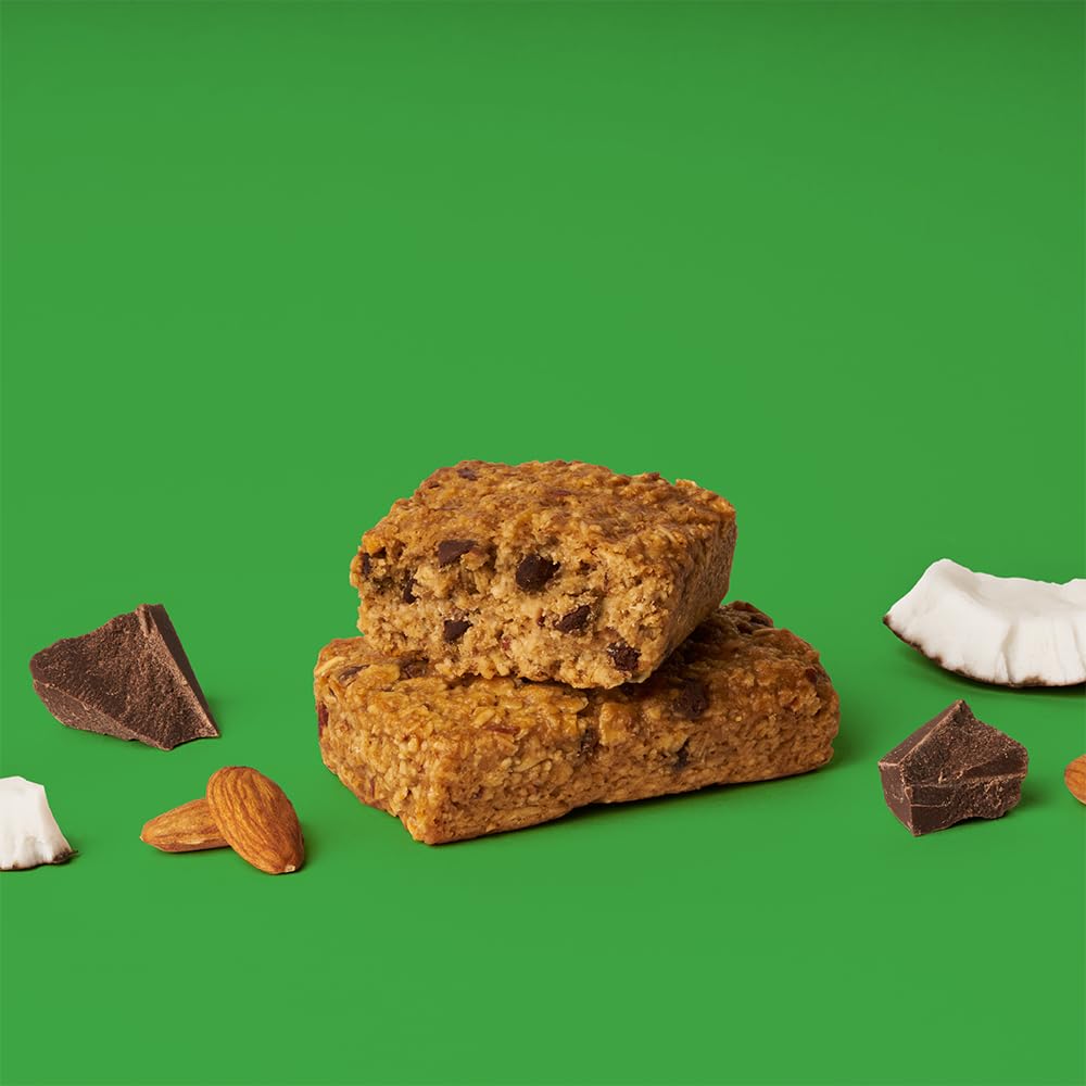 Bobos Oatmeal Bars Coconut Almond Chocolate Chip Gluten Free Vegan Whole Grain Pack of 12