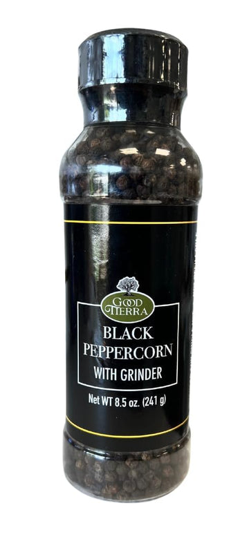Good Tierra Black Pepper With Grinder 8.5 Oz (6 Pack - 51 Ounce Total)